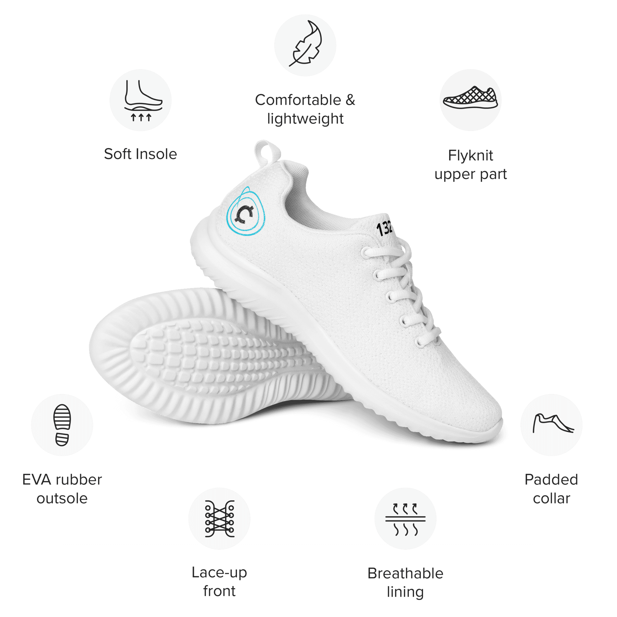 Women's athletic shoes side